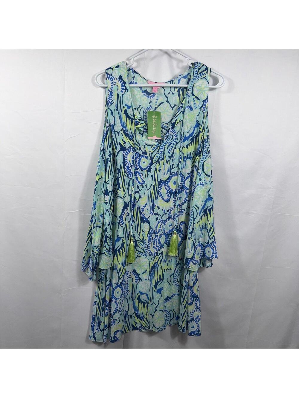 NWT Lilly Pulitzer Benicia Tunic Dress Indigo Sunset Swim Women’s Medium